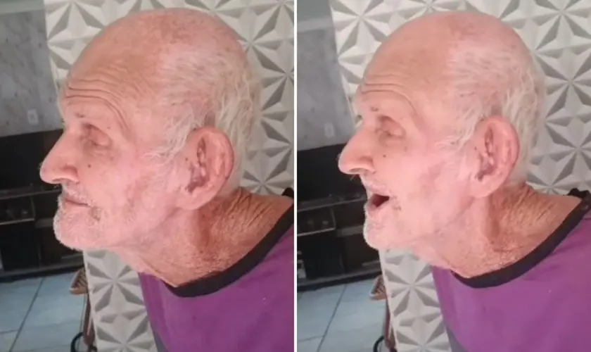 Idoso com Alzheimer emociona enfermeira ao se lembrar de Cristo durante visita domiciliar