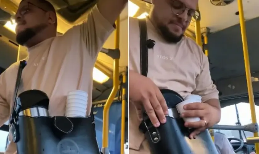 Missionário distribui café em ônibus e transforma viagem em oportunidade de evangelização